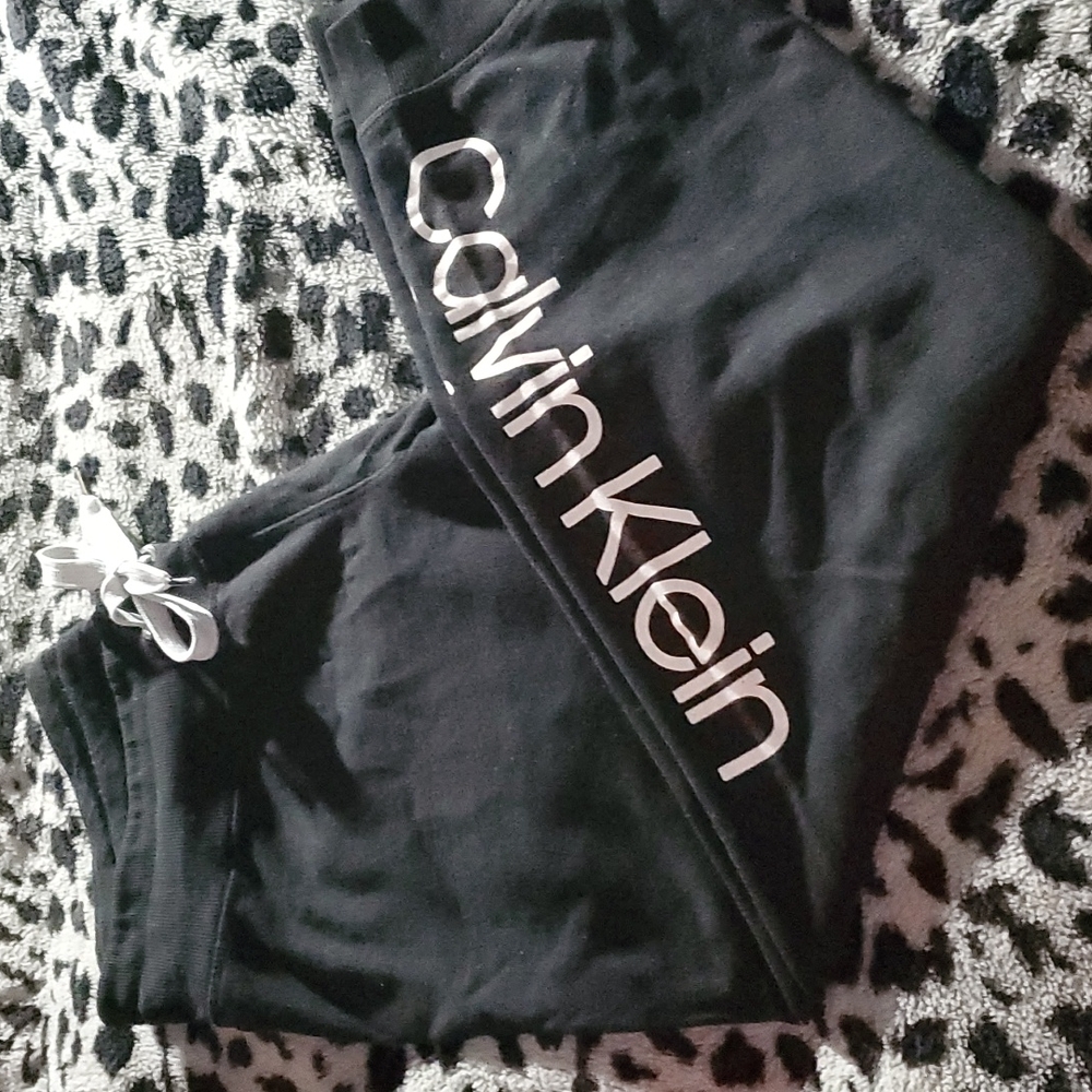 Black Calvin Klein sweatpants